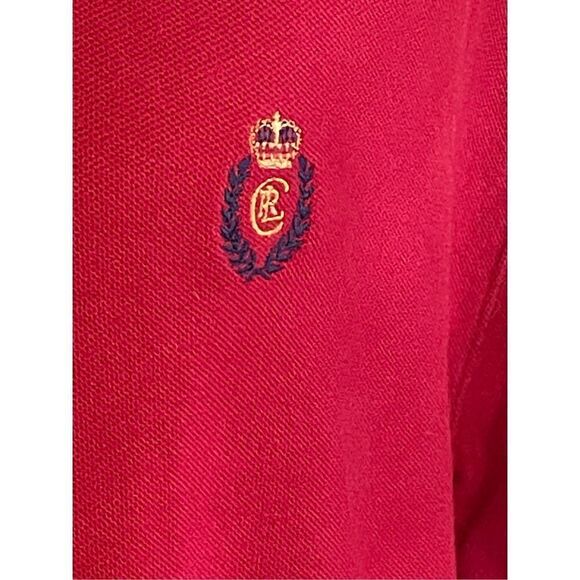 CHAPS Ralph Lauren Red Short Sleeve Polo Shirt Size Large-EUC - Picture 9 of 9